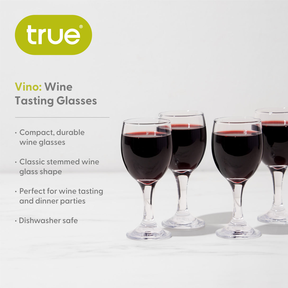 Vino Wine Tasting Glasses, Set of 4