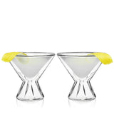 Double Walled Martini Glasses, Set of 2