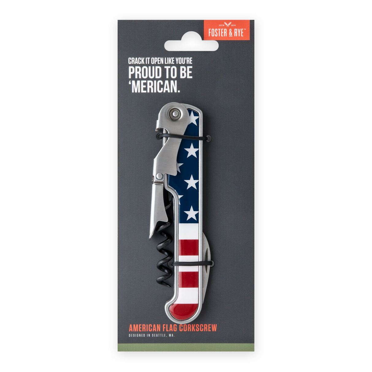 American Flag Corkscrew