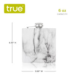 Trueflask 6 oz Stainless Steel Flask in Marble