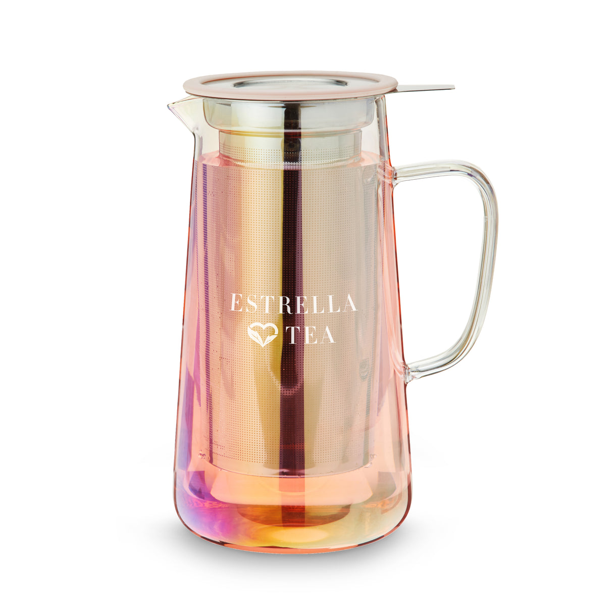 Annika Iridescent Glass Teapot & Infuser