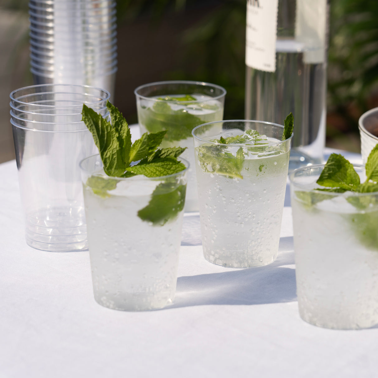 Party 10oz Clear Plastic Tumblers, Set of 50