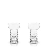 Pacific Crystal Pearl Diver Glasses, Set of 2