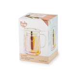 Chas Iridescent Mini Glass Teapot & Infuser