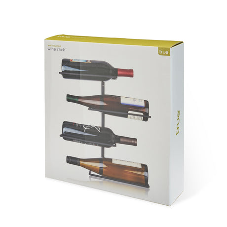 Wall Mounted 4-Bottle Wine Rack