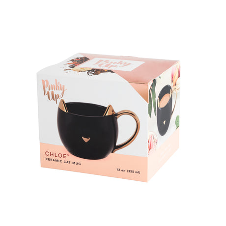 Chloe Cat Mug in Black