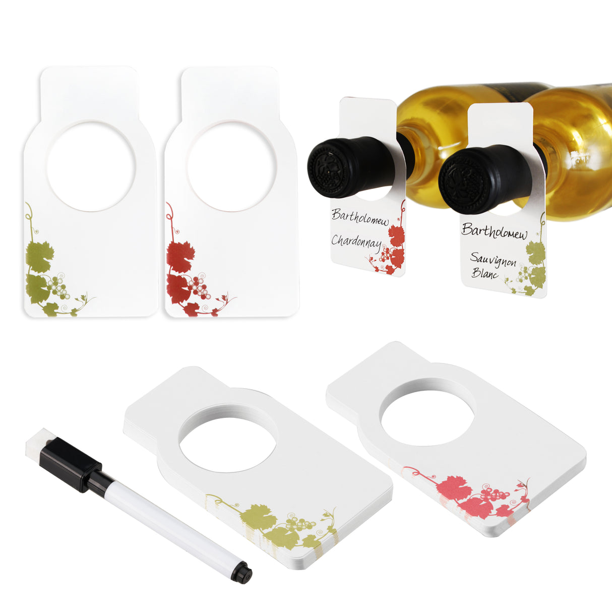 Vintner Wine Cellar Tags and Pen, Set of 50