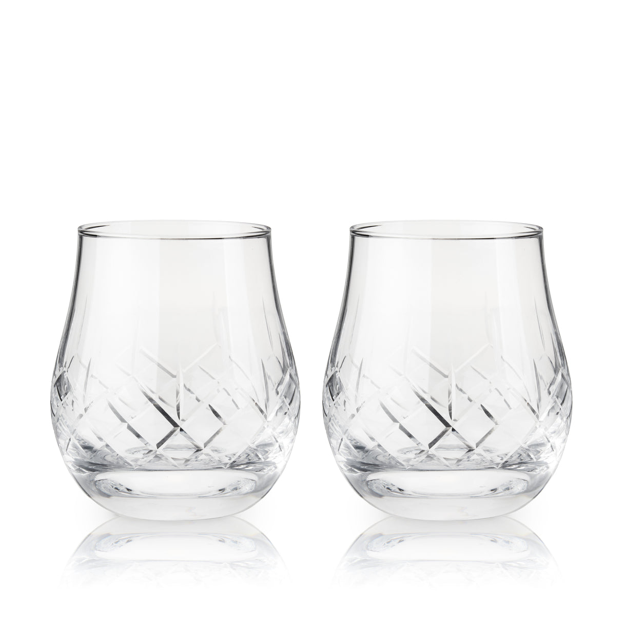 Admiral Crystal Heavyweight Bourbon Glasses, Set of 2