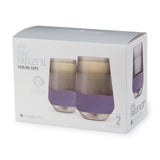 Wine FREEZE XL Cooling Cup in Deep Lilac, Set of 2