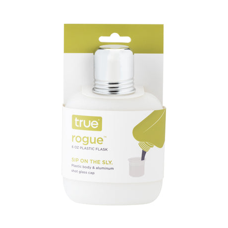 Rogue 6 oz Plastic Flask in White