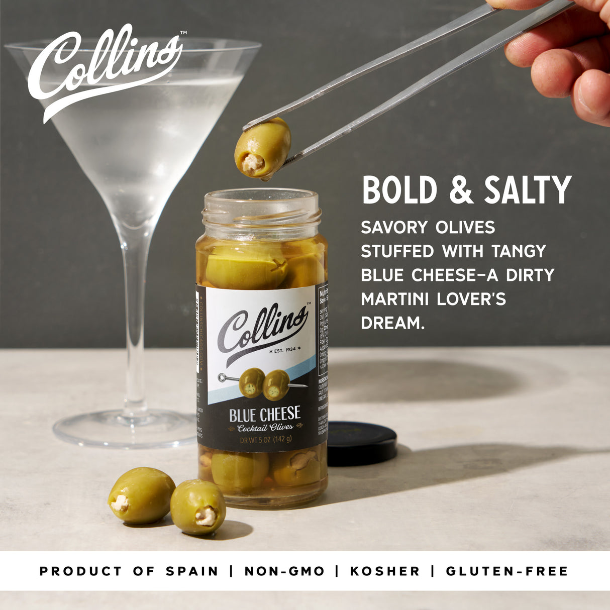 Blue Cheese Stuffed Olives, 5 oz