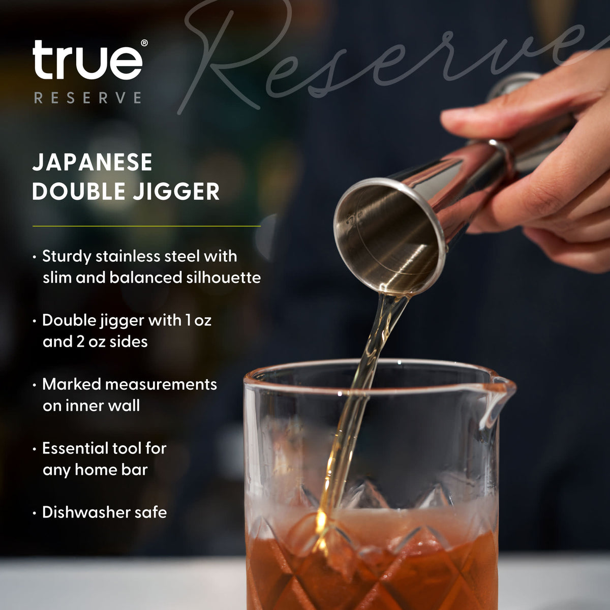 Japanese Double Jigger in Stainless Steel