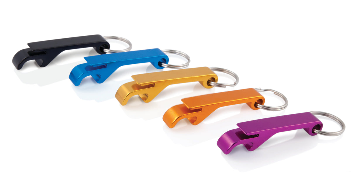 Straight Key Chain Bottle Opener in Assorted Colors