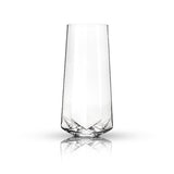 Seneca Crystal Faceted Stemless Champagne Flutes, Set of 2