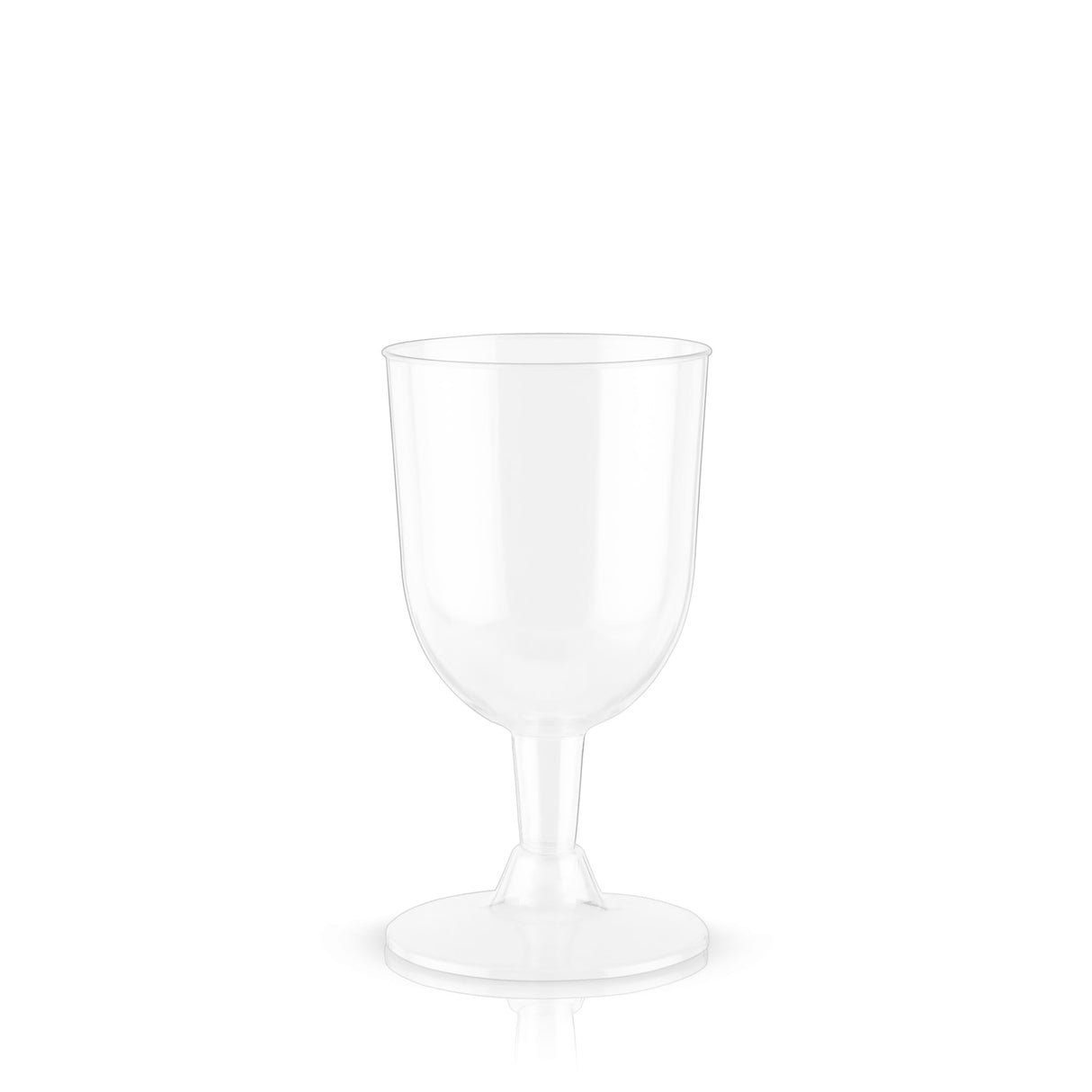 Party 6 oz Plastic Stemmed Wine Cups in Clear, 8ct