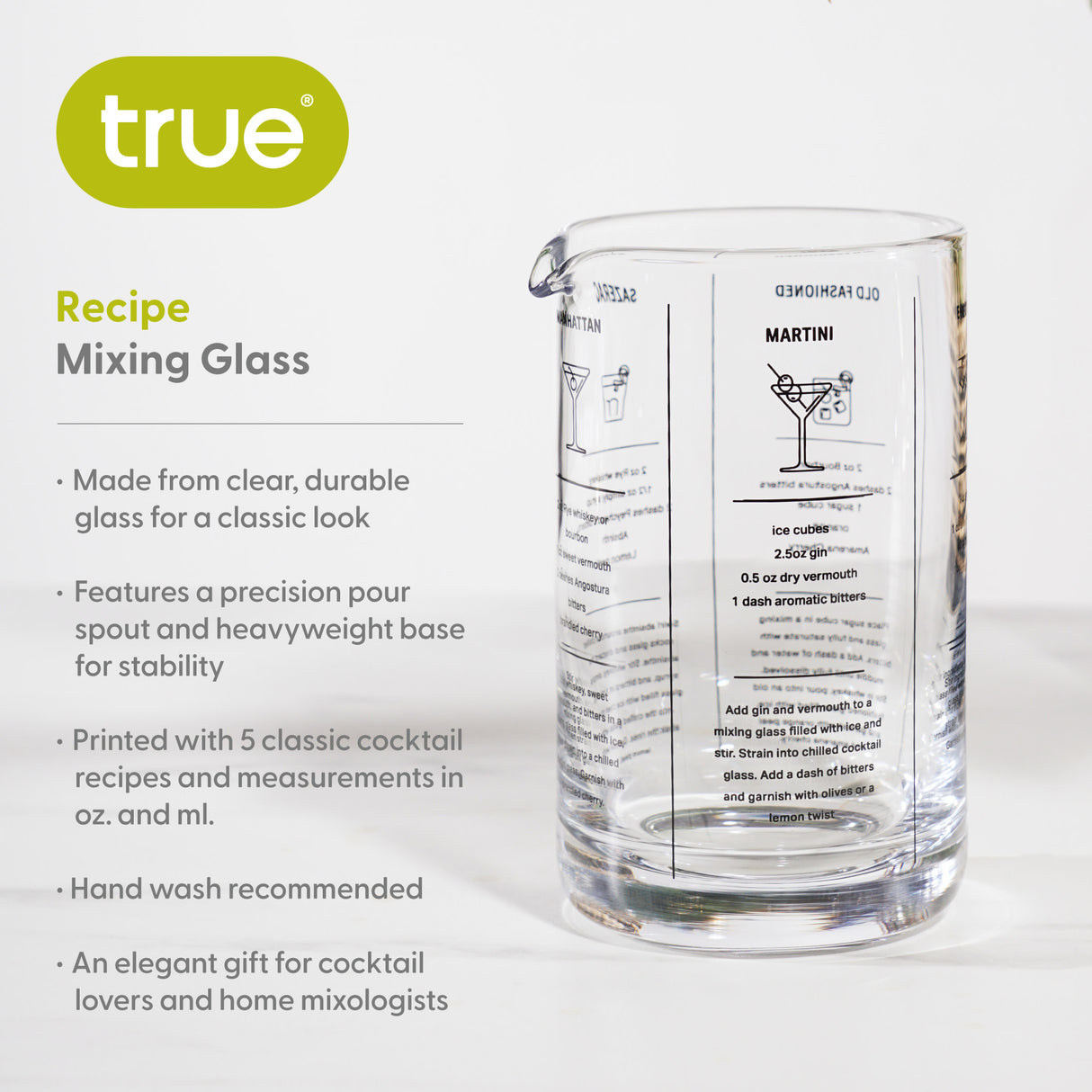 Recipe Mixing Glass