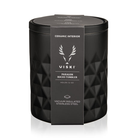 Paragon Stainless Steel Rocks Tumbler in Obsidian