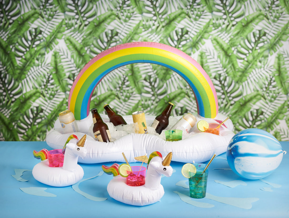 TrueZoo Inflatable Rainbow Floating Bar