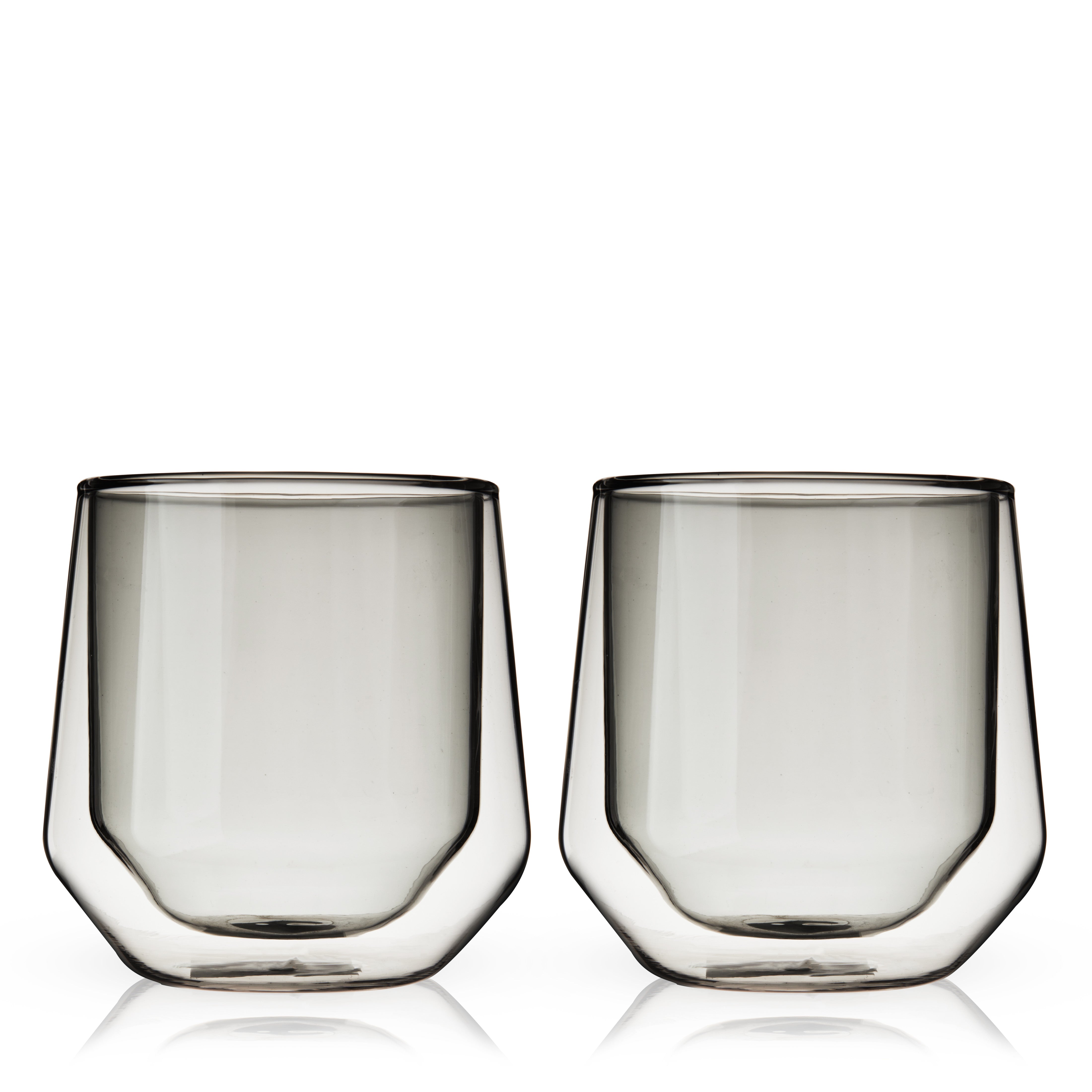 Aurora Double-Walled Tumblers in Smoke Grey Set of 2 - Thumbnail 3