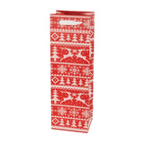 Assorted Holiday Sweater Single Bottle Wine Bag