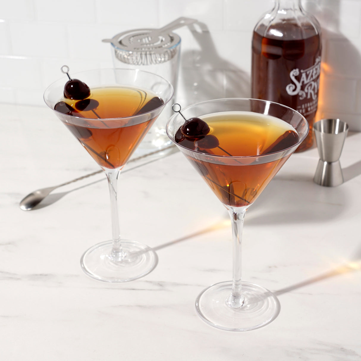 Manhattan Martini Glasses, Set of 4