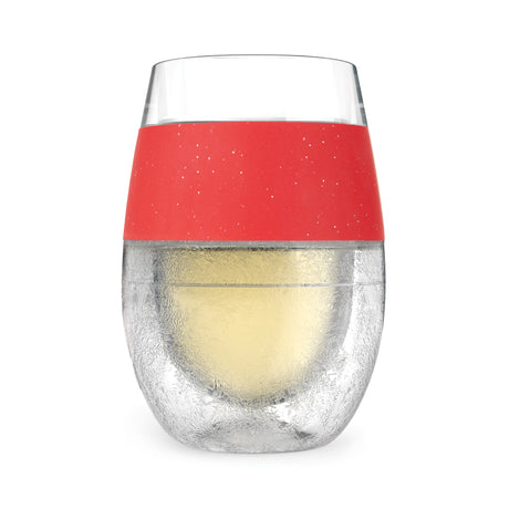 Wine FREEZE Cooling Cup in Red Glitter