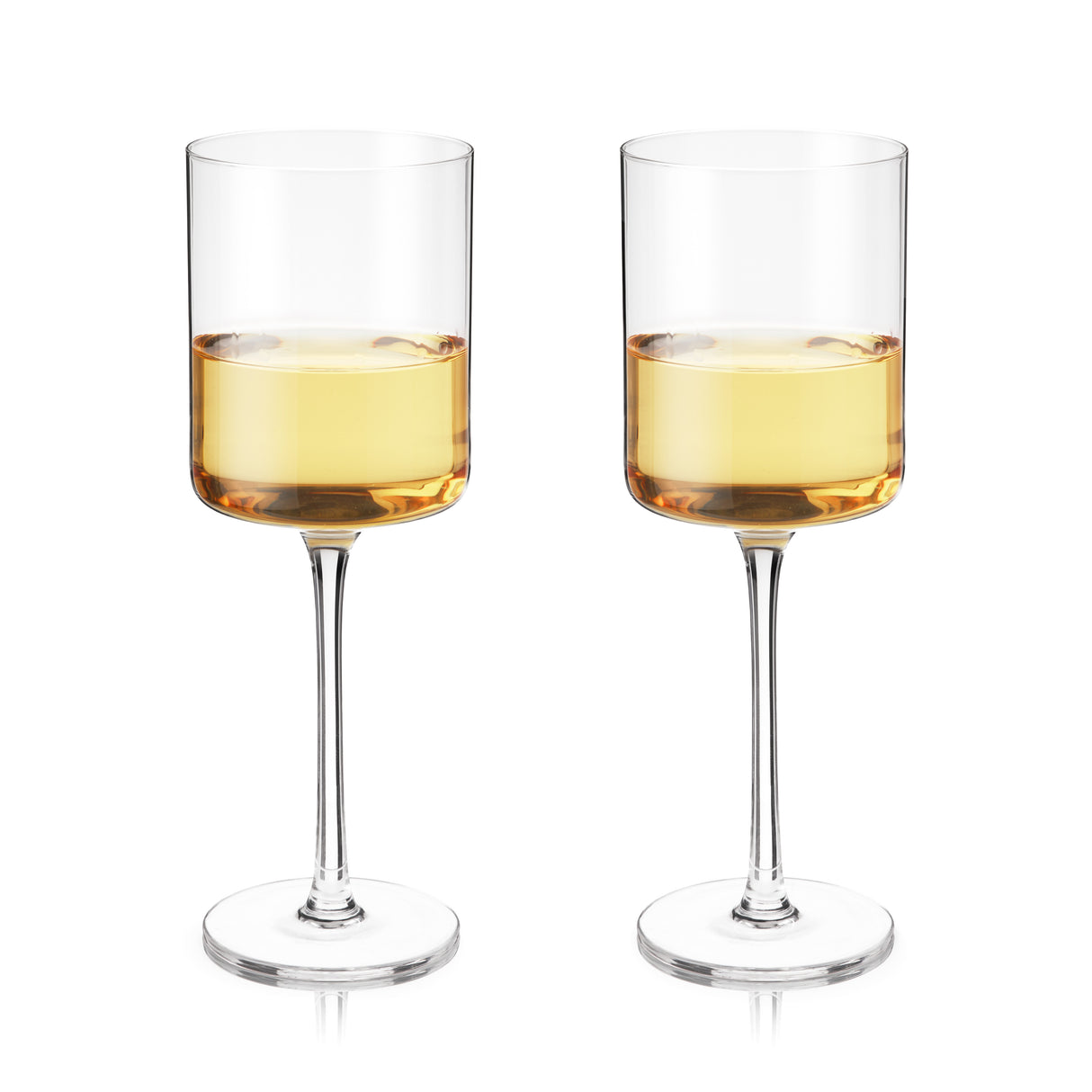 Laurel Crystal White Wine Glasses, Set of 2