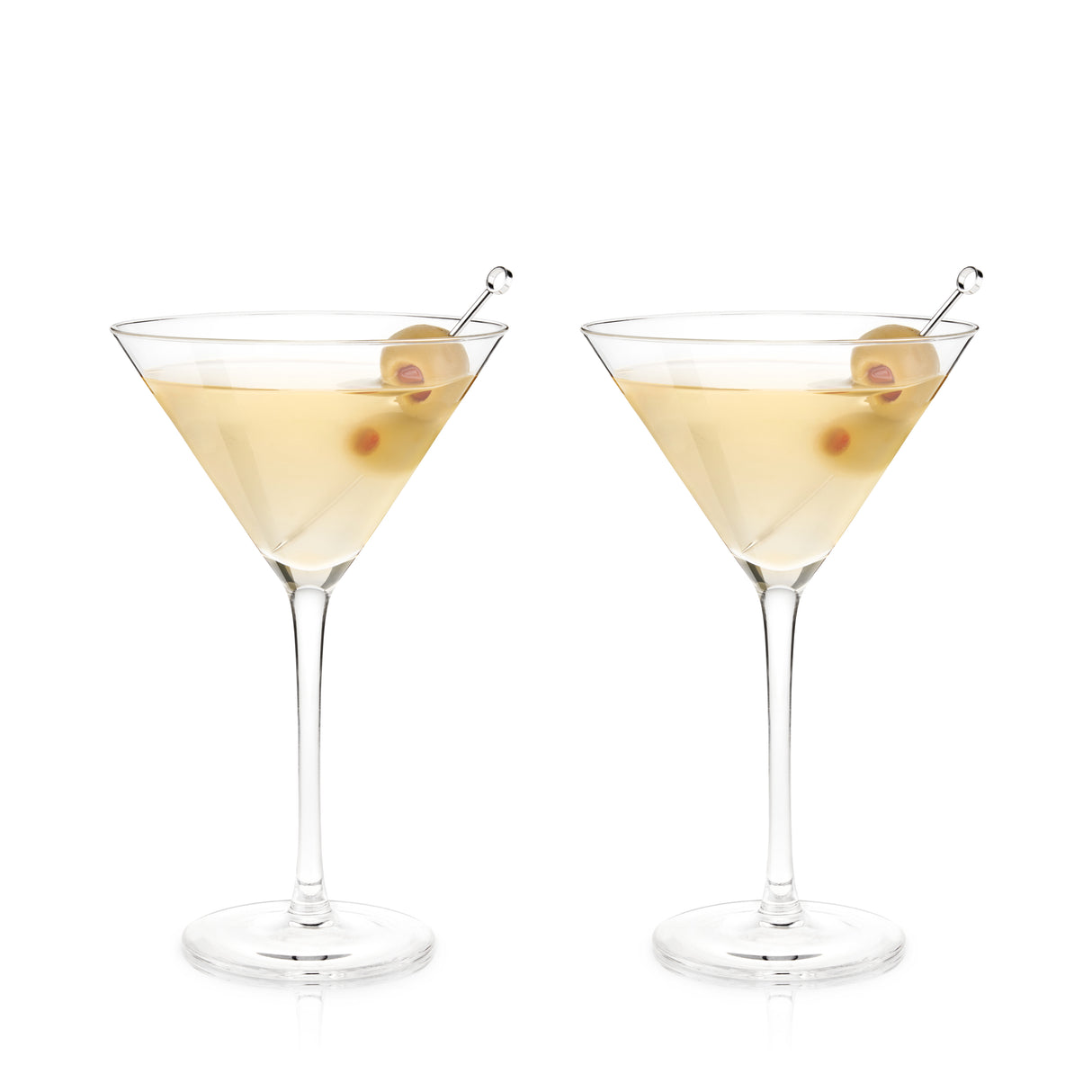 Raye Crystal Stemmed Martini Glasses, Set of 2