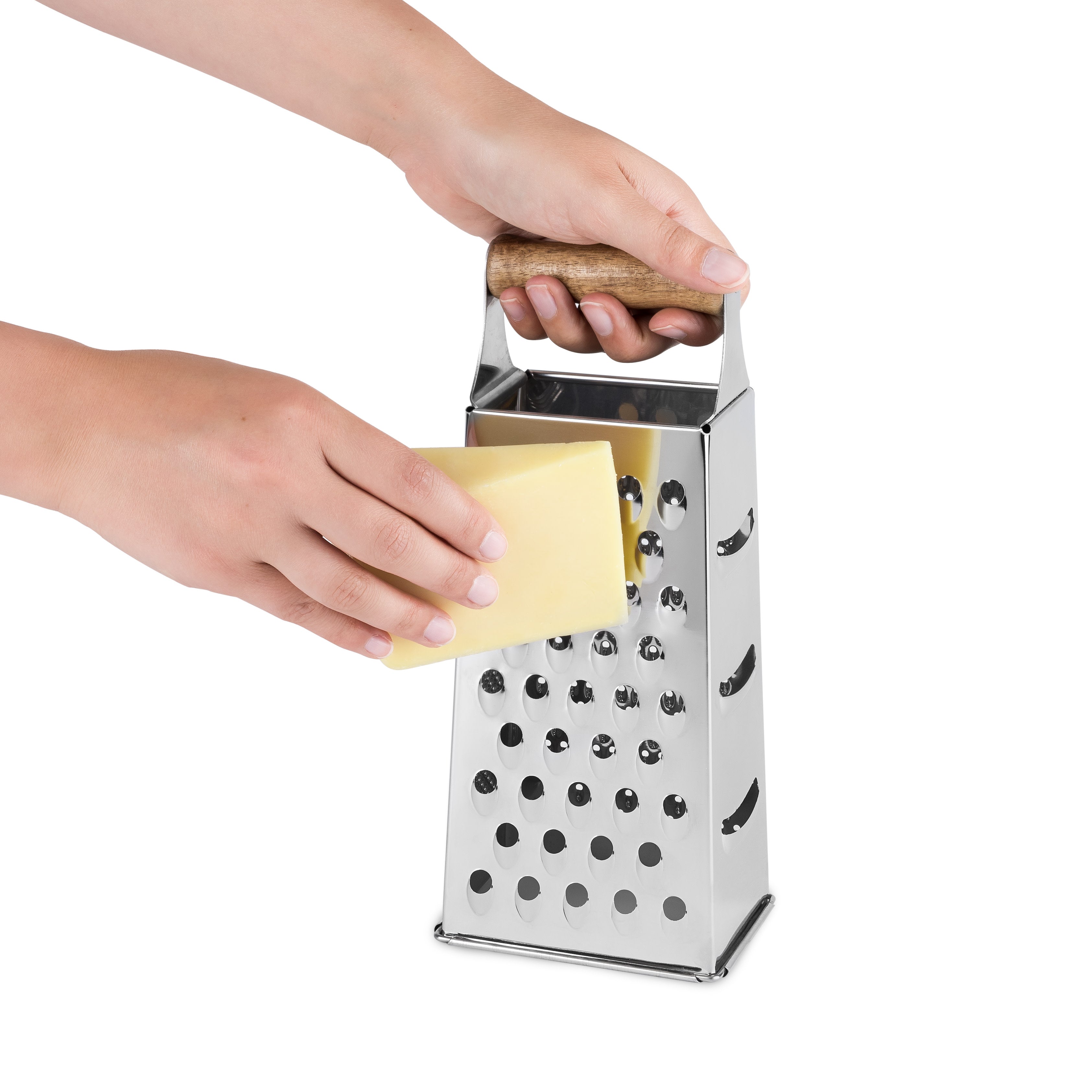 Acacia Wood Handled Cheese Grater - Thumbnail 2