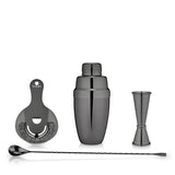 Warren 4-Piece Barware Set in Gunmetal