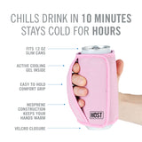 Insta-Chill Slim Can Sleeve in Pink