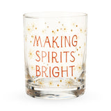 Making Spirits Bright Rocks Glass