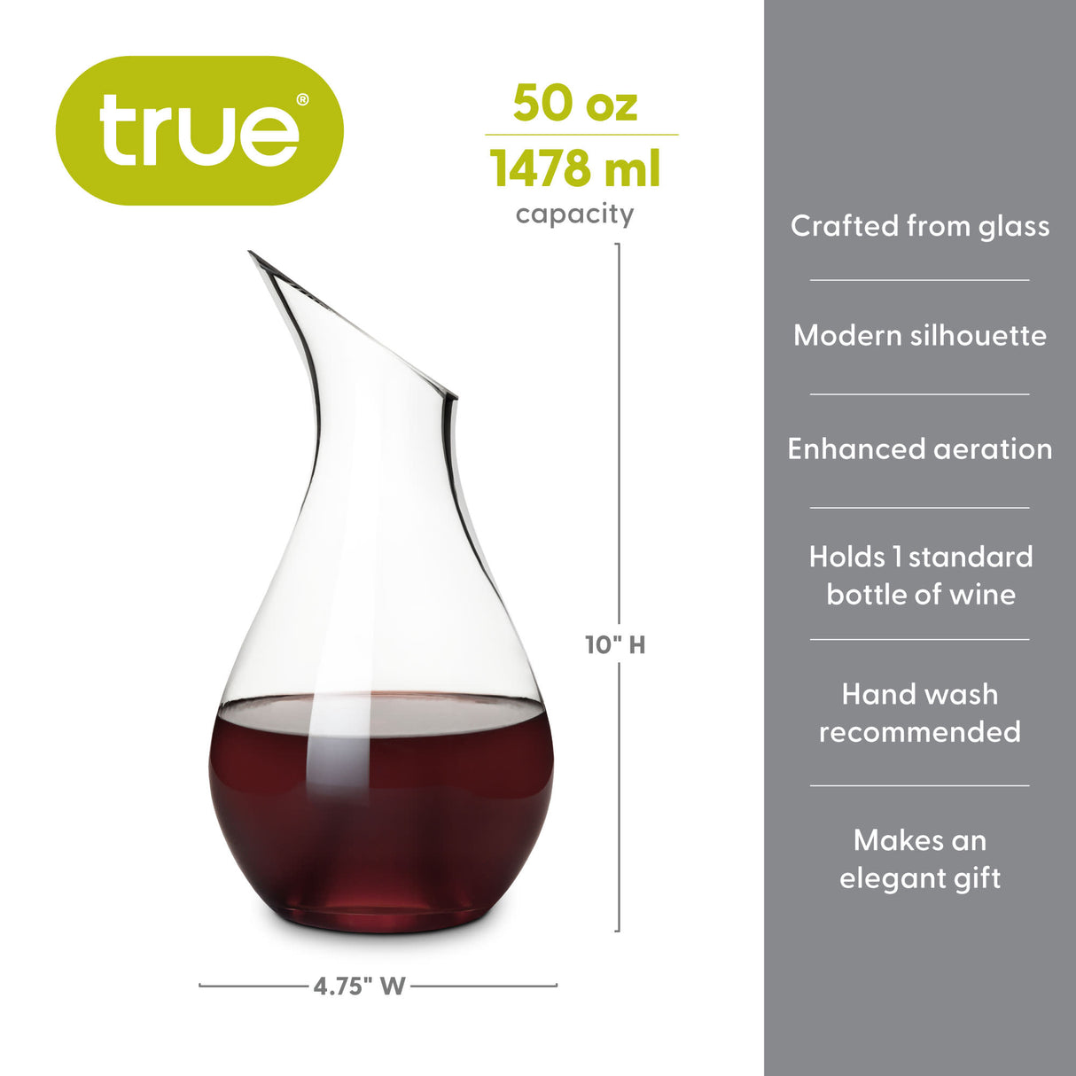 Centerpiece Modern Tabletop Wine Decanter