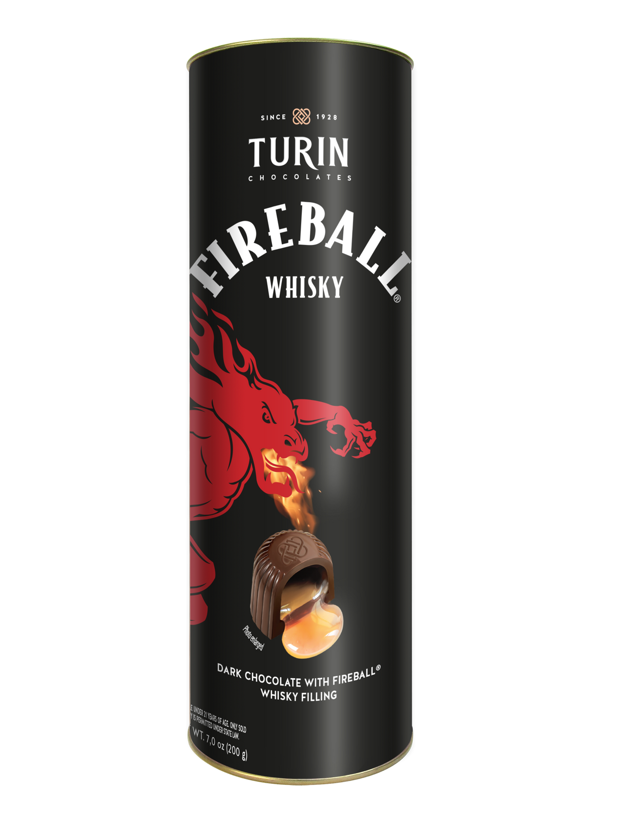 Fireball Liqueur Chocolate Tube, 7 oz