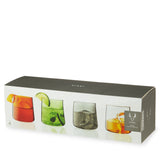 Aurora Cocktail Tumblers in Assorted Colors, Set of 4