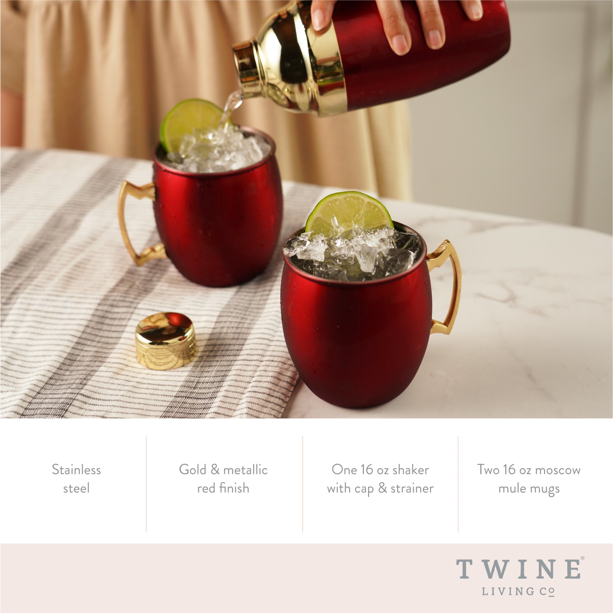 Twine Moscow Mule Mug and Shaker - Thumbnail 3