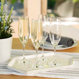 Wine Lovers Champagne Flute Glass, Set of 4