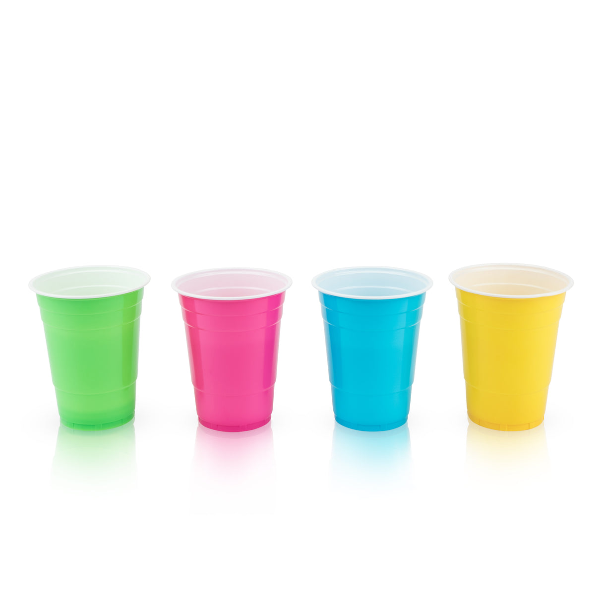 Party 16 oz Plastic Cups in Assorted Neon, 24ct