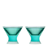 Martini FREEZE Cooling Cup in Aqua, Set of 2