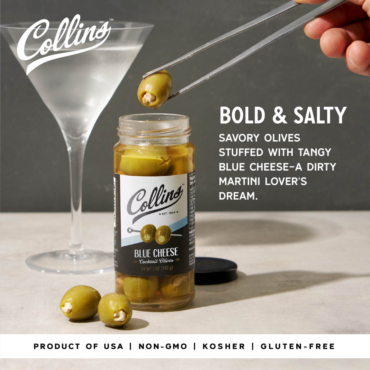 Blue Cheese Stuffed Olives, 5 oz
