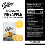 Dehydrated Pineapple Cocktail Garnish, 1.3 oz