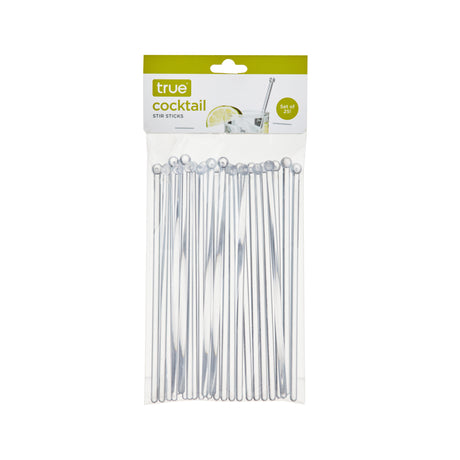 Cocktail Plastic Stir Sticks in Clear, Set of 25