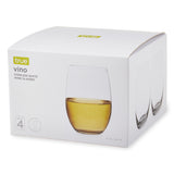 Vino Stemless White Wine Glasses, Set of 4