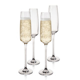 Reserve Julien Crystal Champagne Flutes, Set of 4