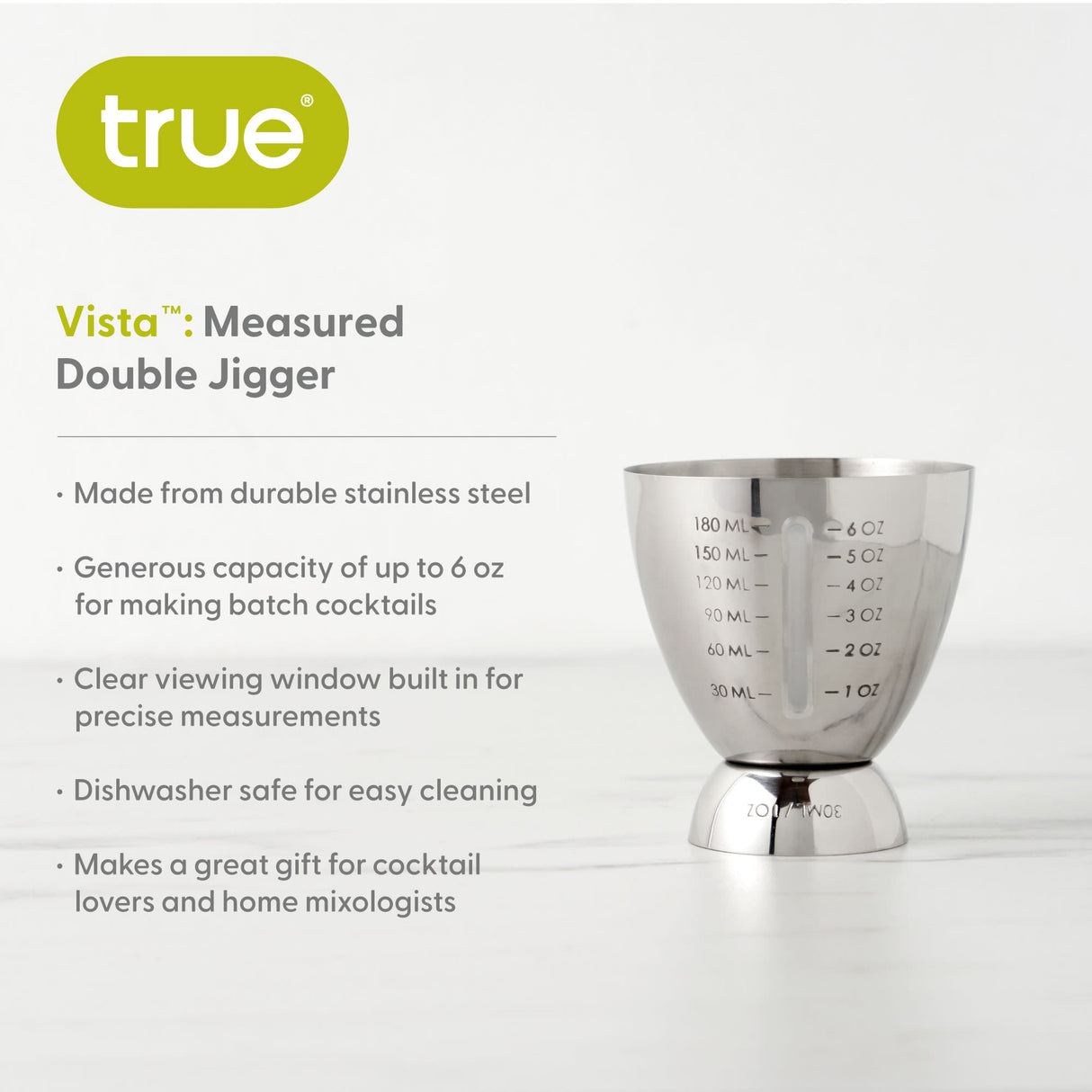 Vista Measured Double Jigger