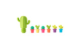 TrueZoo Cactus Silicone Bottle Stopper & Drink Marker Set