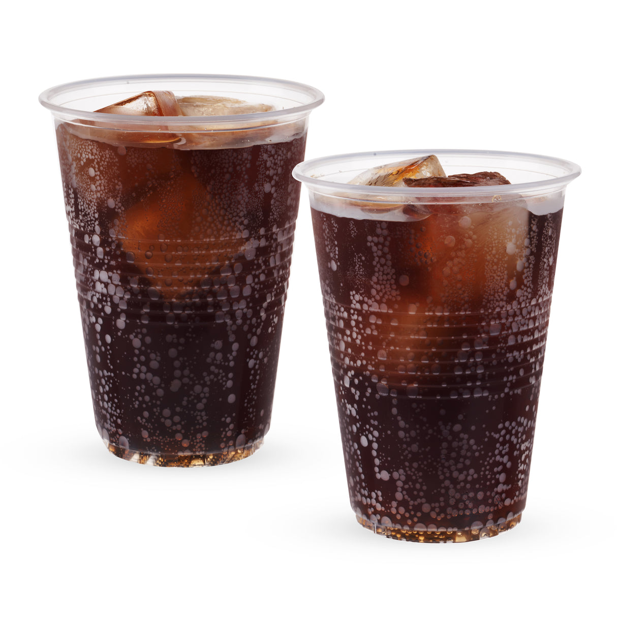 Party 16 oz Plastic Cups in Clear, Set of 50