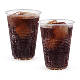 Party 16 oz Plastic Cups in Clear, Set of 50