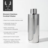 Harrison Element Cocktail Shaker in Stainless Steel