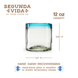 Segunda Vida Primavera Recycled Short Tumblers, Set of 2